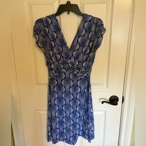 As U Wish Blue Pleated Sheath Midi Dress